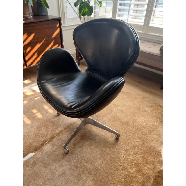 Restoration Hardware Devon Swivel Chair Chairish