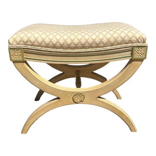 1970s Kindel Furniture Vanity Bench Neoclassical For Sale