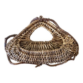 Mid 20th-Century Rustic Adirondack-Style Branch & Twig Willow & Branch Wall Pocket For Sale