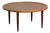 Scandinavian Modern Round Teak Coffee Table, Denmark, 1960s For Sale