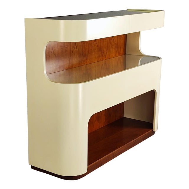 Space Age Curved Console Table, 1970s For Sale