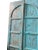 Traditional Antique Turquoise Indian Arched Mehrab Painted Teak Wood Doors 87 For Sale - Image 3 of 5