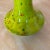 Ceramic 1972 Signed Atomic Glazed Neon Lime Green Speckled Ceramic Vase For Sale - Image 7 of 12