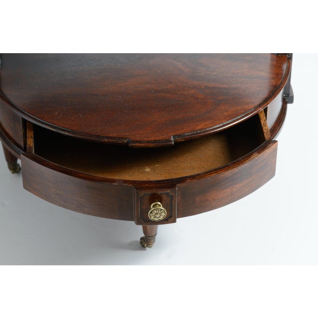 Louis XVI Style Three Tier Bouillotte Drinks Table, Marble Top For Sale - Image 9 of 12