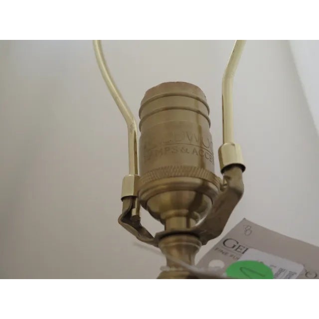 Traditional Wildwood Brass Urn Lamp with Shade For Sale - Image 3 of 5