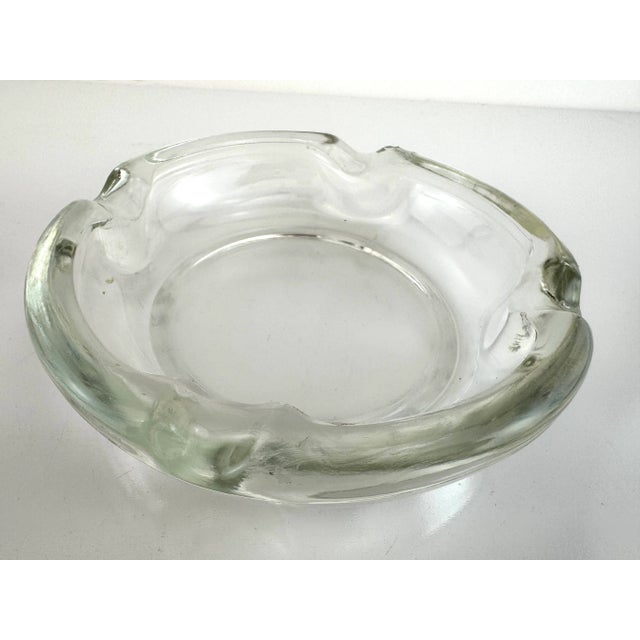 1960s Mid-Century Italian Glass and Brass Ashtray With Twisted Rope Detail For Sale - Image 16 of 17