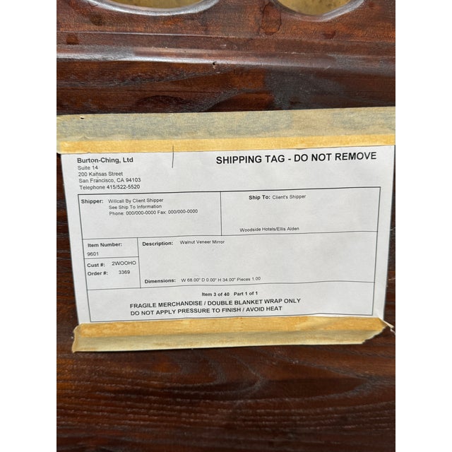 Burton Ching Federal Style Parcel Gilt Mirror For Sale - Image 4 of 12