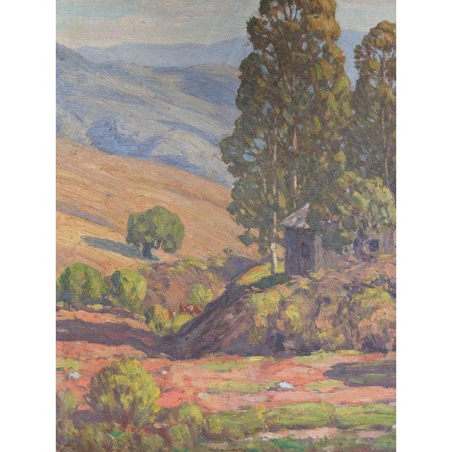 American Impressionist Oil on Canvas Painting "California Highlands" Los Angeles by Charles Smith, 1930 For Sale - Image 12 of 16