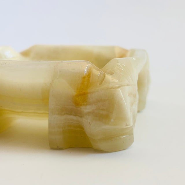Mayan Carved Alabaster Ashtray For Sale - Image 4 of 7