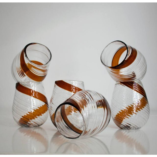 Italian Whiskey Drinking Glasses by Maryana Iskra, Set of 6 For Sale - Image 4 of 16