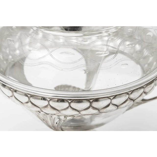 Art Nouveau Silver Plate & Crystal Punch Bowl WMF For Sale - Image 12 of 12