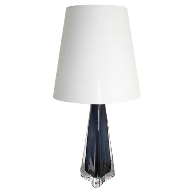 Large Mid-Century Table Lamp by Carl Fagerlund for Orrefors, 1950s For Sale