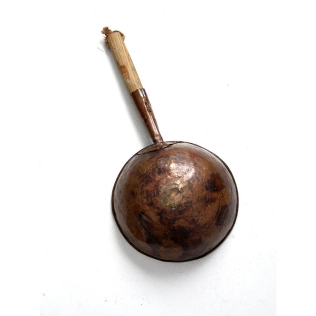 Antique Round Bottom Copper Pan For Sale - Image 12 of 13