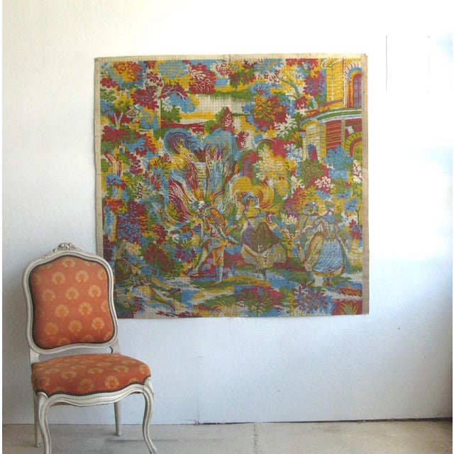 French Country Large French Tapestry Design For Sale - Image 3 of 17