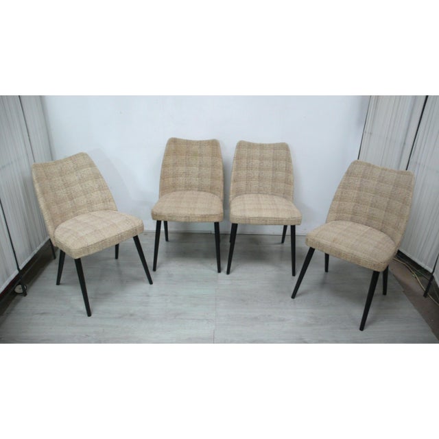 Mid-Century Cocktail Dining Chairs from Wibro, Sweden, 1960s, Set of 4 For Sale - Image 6 of 6
