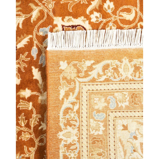 2000 - 2009 Mogul, One-of-a-Kind Hand-Knotted Area Rug - Brown, 9' 2" x 12' 1" For Sale - Image 5 of 8