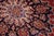 Shabby Chic Persian Kashan Red/Purple Wool Rug - 9'8'' X 13'9'' For Sale - Image 4 of 10