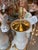 1970s Vintage Palm Beach Crackle Glaze Porcelain & Brass Table Lamps Newly Wired - a Pair For Sale - Image 5 of 12