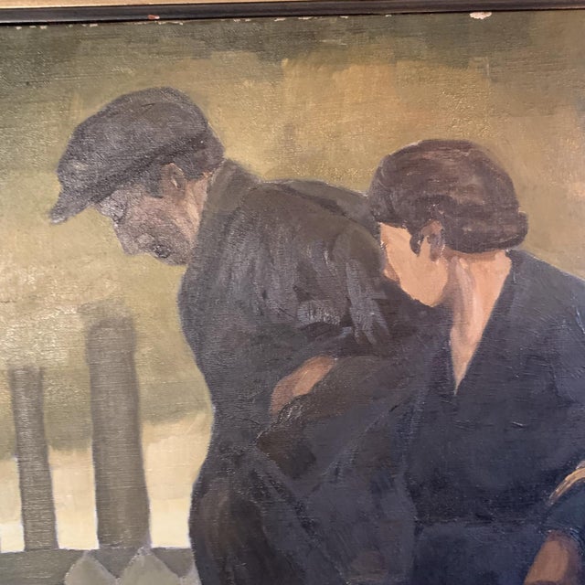 Berger, Industrial Landscape, Oil on Canvas For Sale - Image 8 of 12