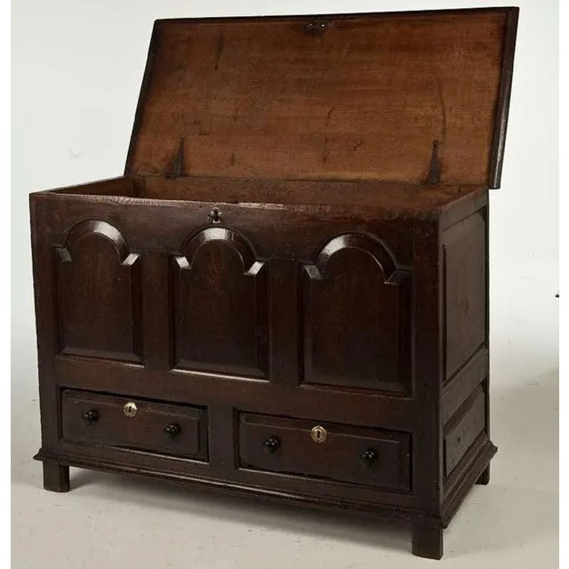 15th Century & Earlier Welsh Oak Blanket Chest With Two Drawers, 18th Century For Sale - Image 5 of 8