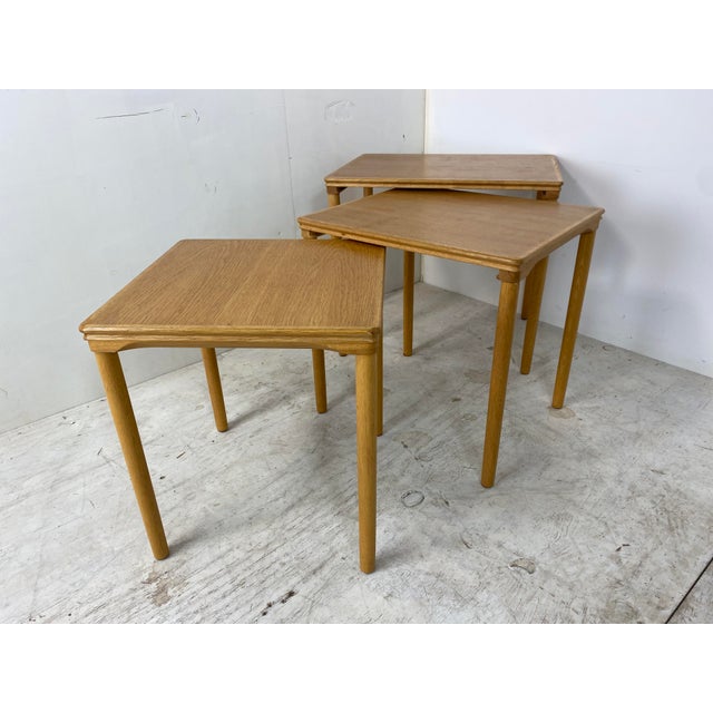 1960s Danish Set Off Nesting Tables by E. W. Bach, 1960s, Set of 3 For Sale - Image 5 of 12