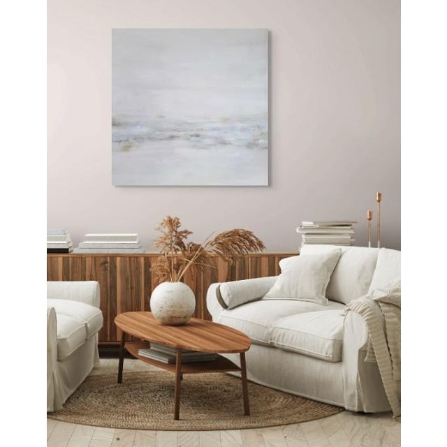 Large Neutral Modern Abstract Landscape Print For Sale In Phoenix - Image 6 of 6