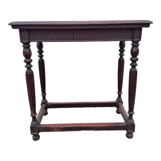 Aymone Manufacturing Co Edwardian Carved Walnut Writing Table For Sale