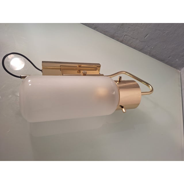 Azucena LP10 Bidone Wall Light in Brass by Luigi Caccia Dominioni for Azucena, 1990s For Sale - Image 4 of 10