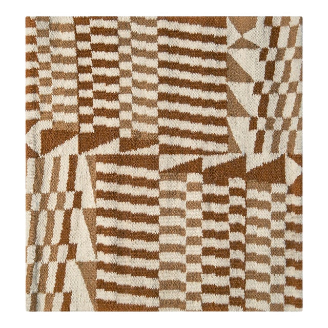 Andean Checkers Kilim Rug For Sale