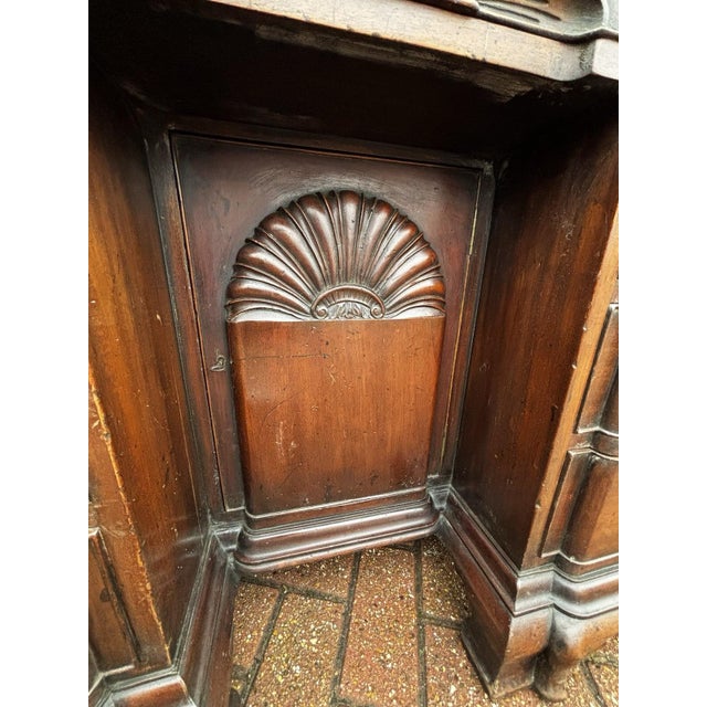 Edwardian Mahogany Desk with Brass Handles For Sale - Image 14 of 17