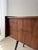 Mid-Century Drop-Front Chest in Walnut with Brass Handles For Sale - Image 4 of 16