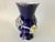 1980s Vintage Cobalt Blue Handmade Flowers Vase For Sale - Image 5 of 6