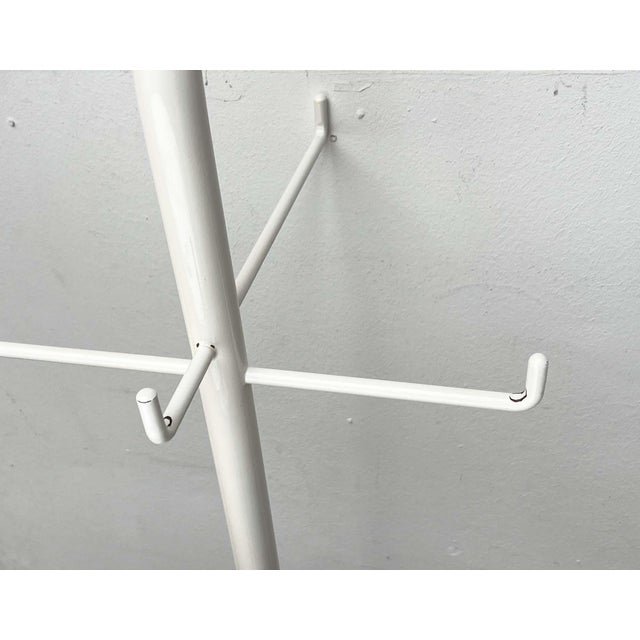 Ivory Mid-Century Modern Minimalist Space Age Coat Rack, 1960s For Sale - Image 8 of 18