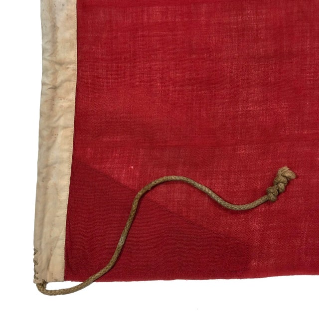 Vintage Wool Nautical Flag of Turkey (Türkiye) For Sale In Los Angeles - Image 6 of 6