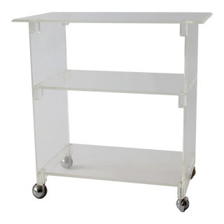 Vintage Lucite Bar Cart For Sale