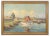 Fishing Boats Near Shore, 1930s, Oil on Canvas, Framed For Sale