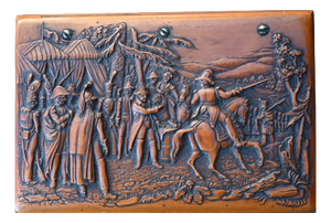French Napoleonic Box in Carved Wood, 1800s
