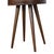 Circular Solid Wood Table With Polished Finish For Sale - Image 4 of 8