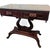Vintage Victorian Lyre Base Foyer Console Table with Granite/Marble Top Description: Elevate your entryway or living space...