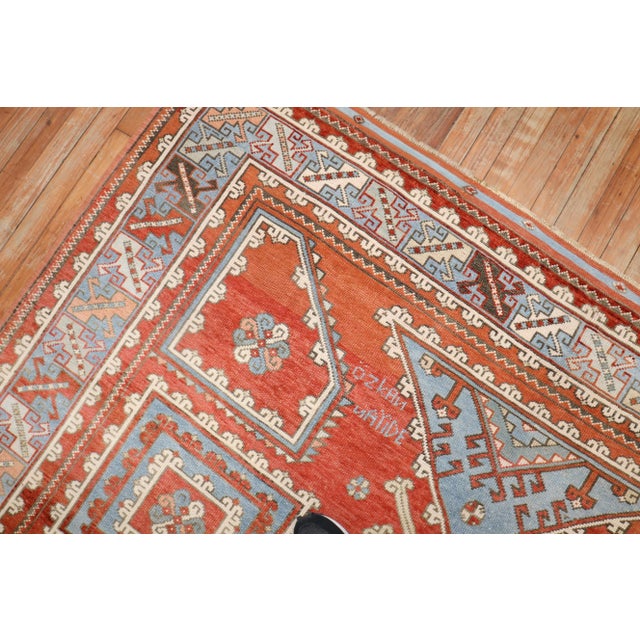 Mid 20th Century Mid 20th Century Vintage Turkish Bergama Rug, 6'8'' X 9' For Sale - Image 5 of 9