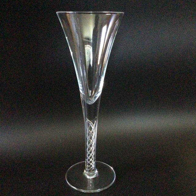 Traditional Colony Airflow Wine Glasses With Air Twist Stem-Set of 4 For Sale - Image 3 of 12