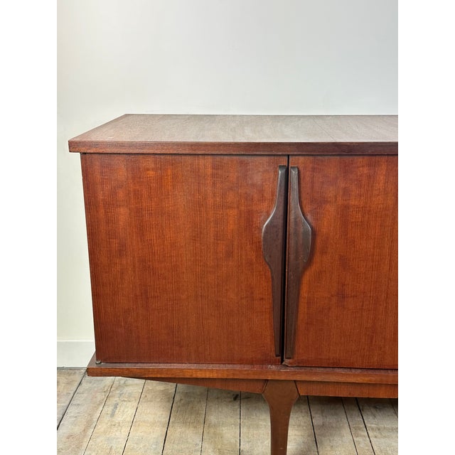 Brown Vintage Teak Sideboard attributed to Jentique, 1960s For Sale - Image 8 of 13