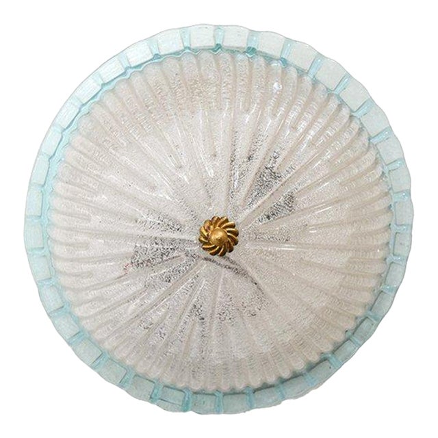 Early 20th Century Murano Glass Flush Mount For Sale