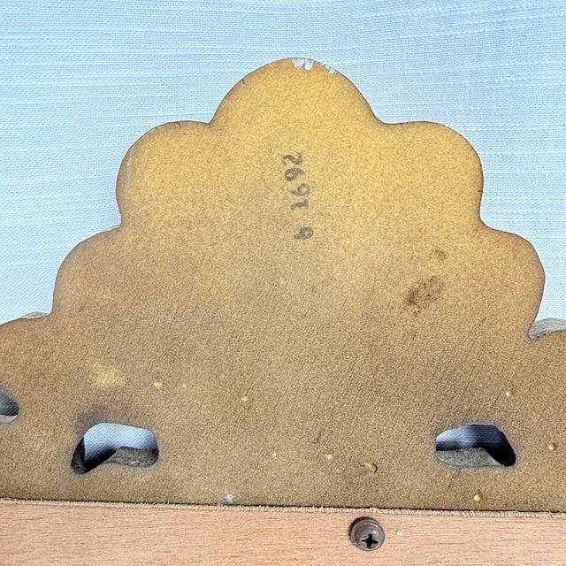 Silver Vintage Hollywood Regency French Rococo Baroque Antique Gold Finish Wall Mirror For Sale - Image 8 of 9