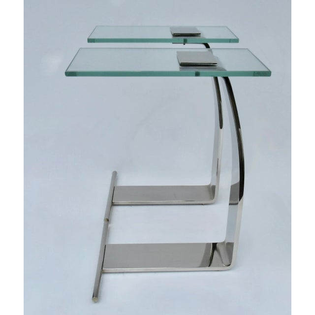 Vintage: C.1970s'-80's, Design Institute of America, Solid Bent steel, with polished nickel finish are thee iconic and...