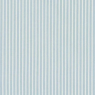 Sample - Schumacher Edie Stripe Fabric in Sky For Sale