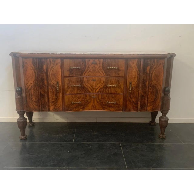 Art Deco Rosewood & Pietra Medicea Marble Sideboard, 1930s For Sale - Image 14 of 14