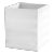 Cabana Bath Accessories - Waste Basket White For Sale