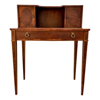 Early 20th Century French Walnut Venner Desk, 1940s For Sale