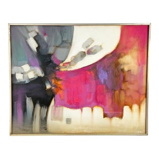 C. 1960s Large Abstract Painting by California Modernist Robert Lawson For Sale